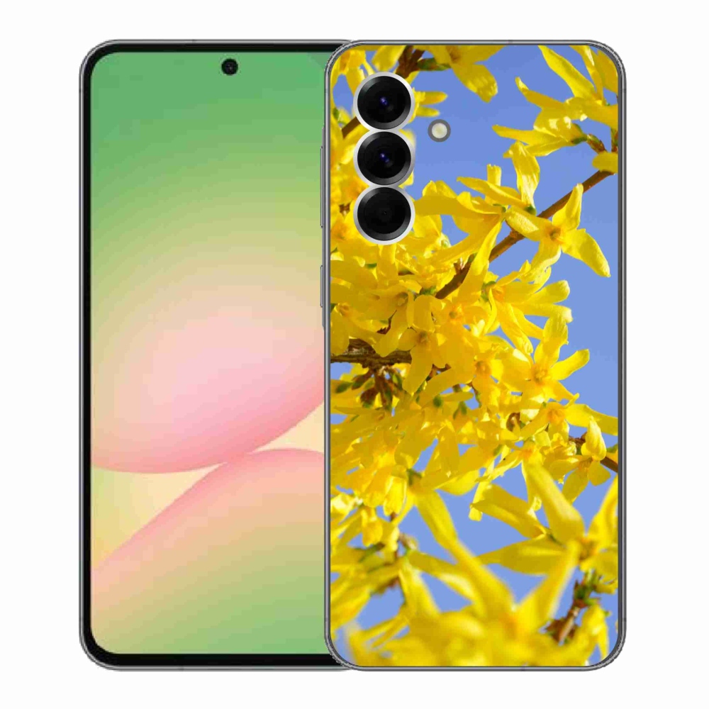 Gél borítás mmCase Samsung Galaxy A56 5G - sárga virágok