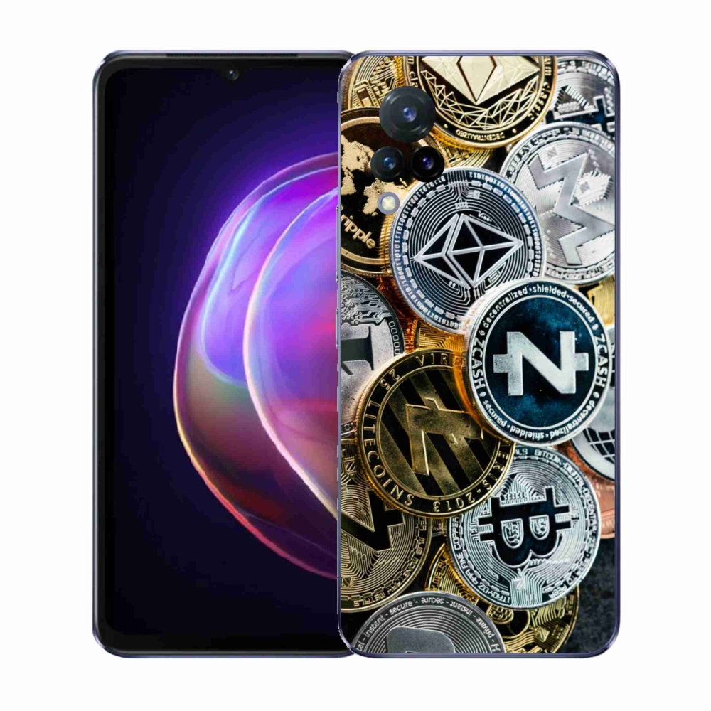 Gél borító mmCase a Vivo V21 4G/5G számára - kriptovaluták