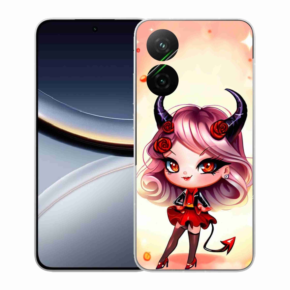 Gél borítás mmCase a Xiaomi Poco F7 5G számára - rajzfilm ördög