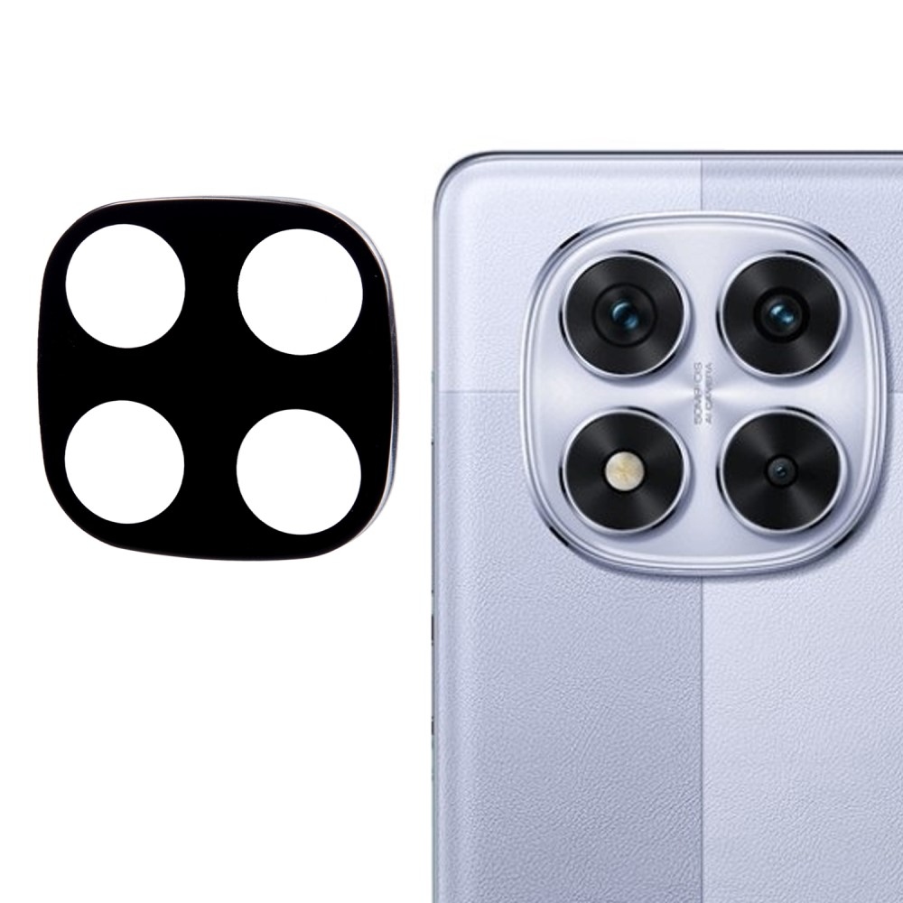 Selyemüveg kamera lencse a Xiaomi Redmi Note 14 Pro 5G/Poco X7 5G kamerán - fekete