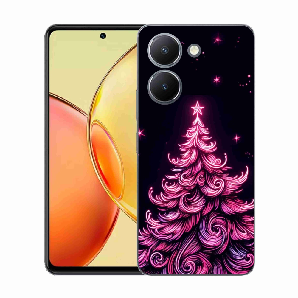 Gél borítás mmCase a Vivo Y36-hoz - neon karácsonyfa 2