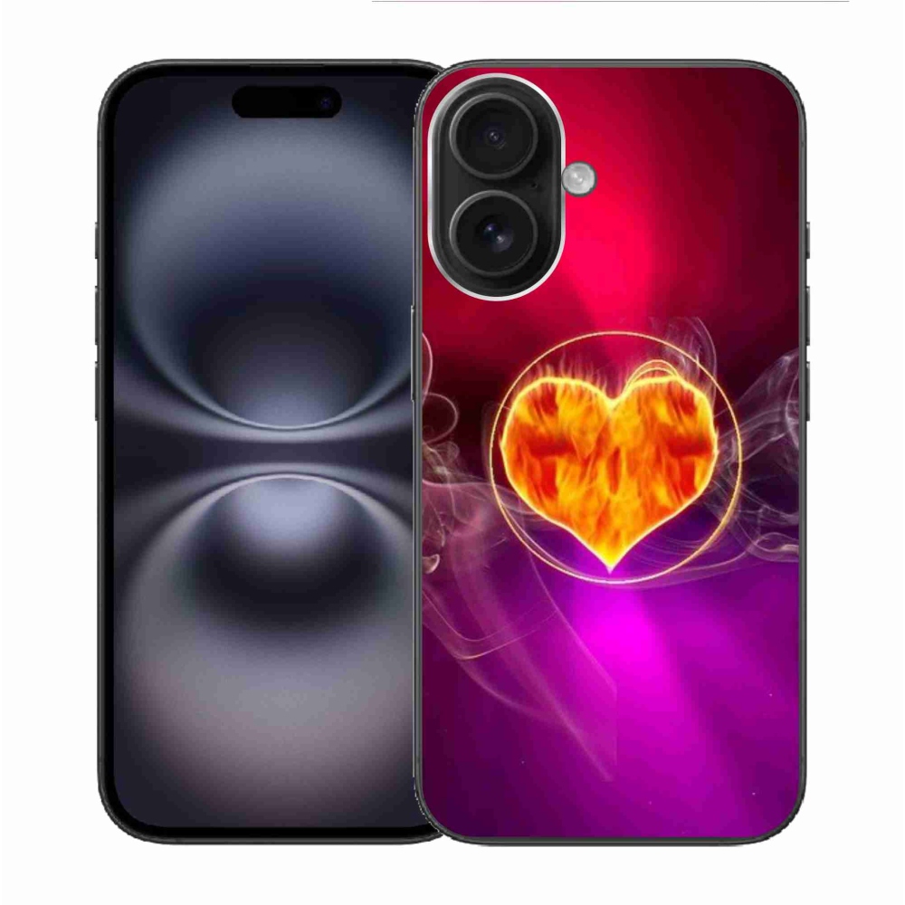 Gél borítás mmCase iPhone 16 készülékhez - Tűz szíve