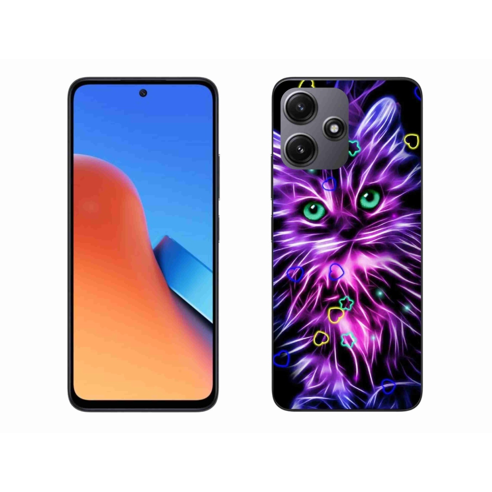 Gél borítás mmCase a Xiaomi Redmi 12 5G számára - absztrakt macska