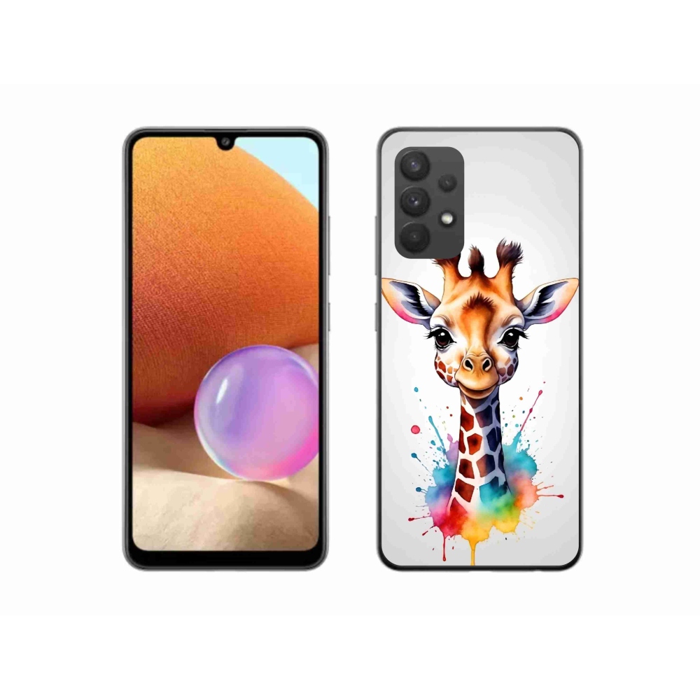 Zselés borítás mmCase Samsung Galaxy A32 4G - zsiráf 1