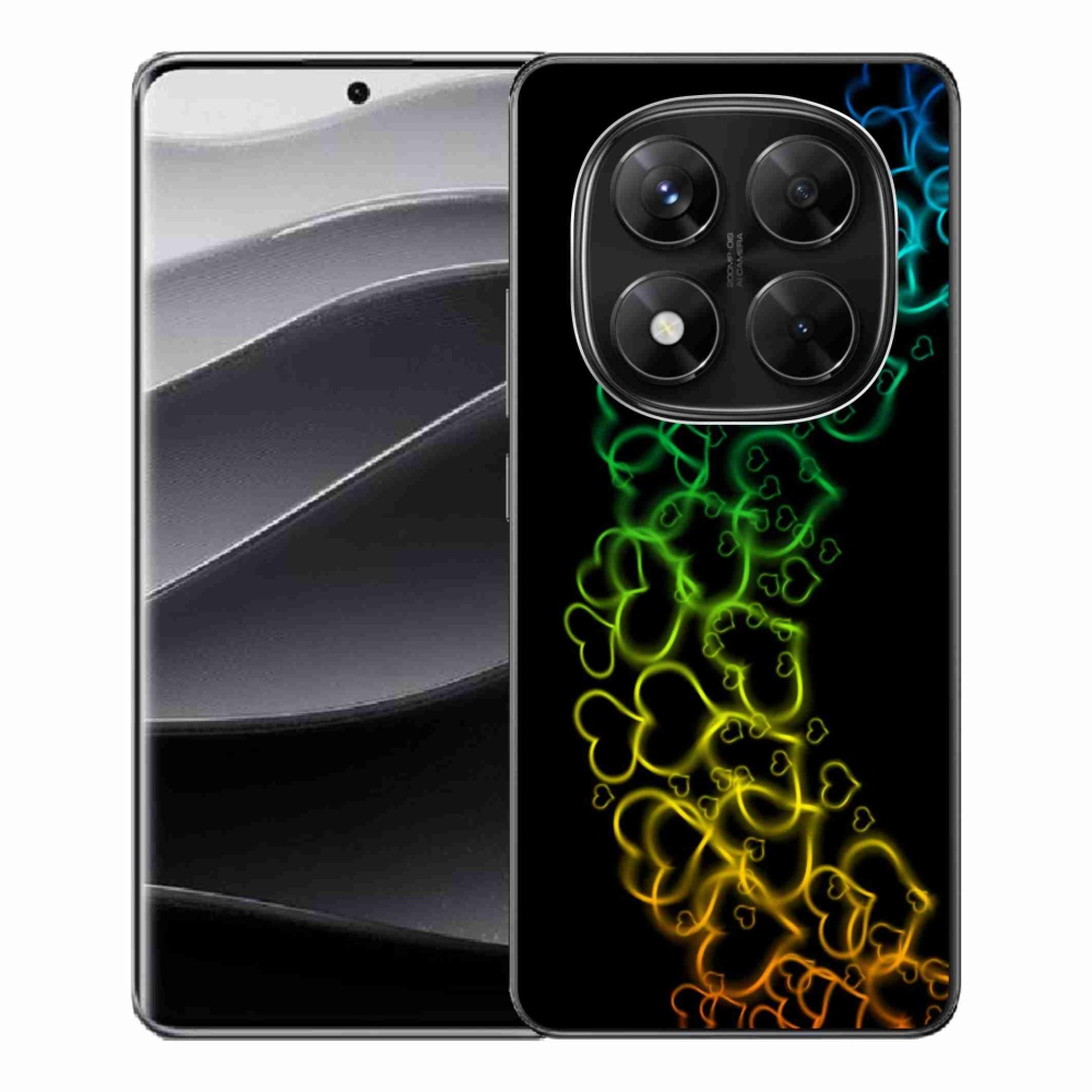 Gél borítás mmCase a Xiaomi Redmi Note 14 Pro 5G/Poco X7 5G számára - színes szívek