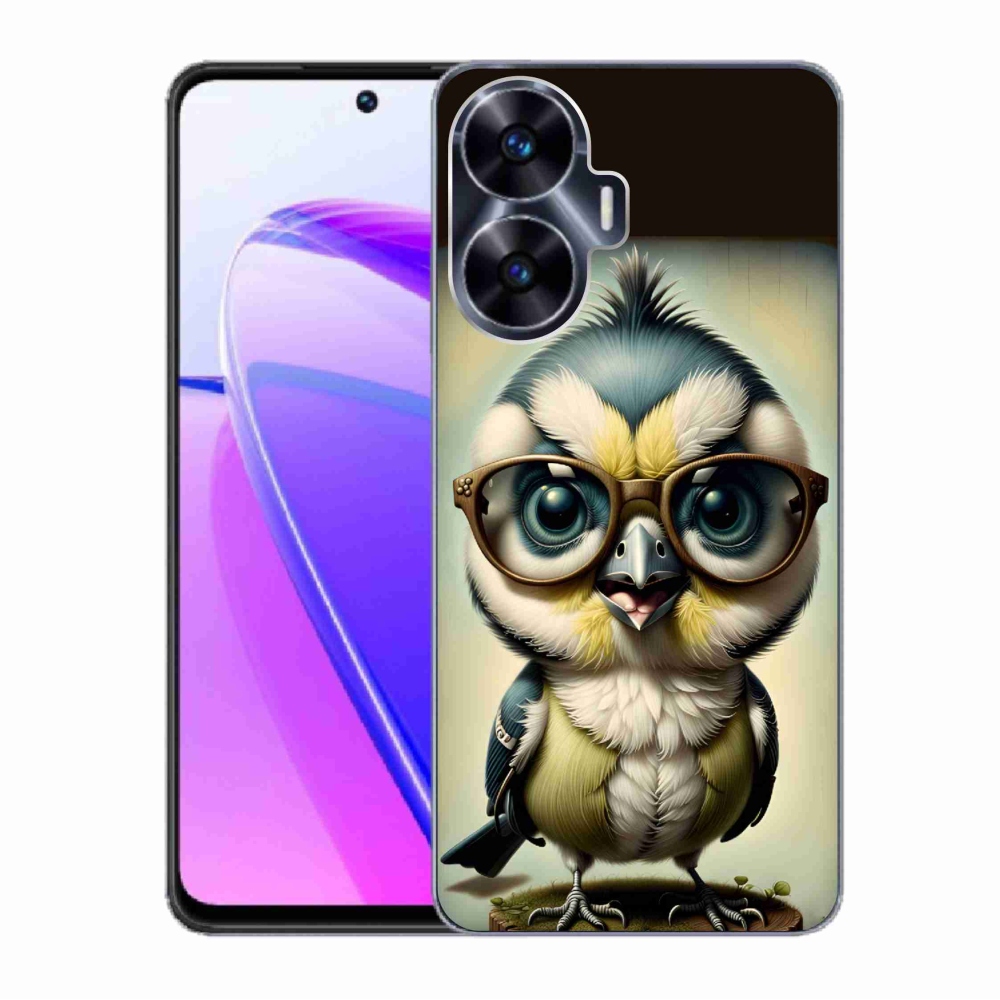 Zselés borítás mmCase a Realme C55 készülékhez - cub szemüveggel