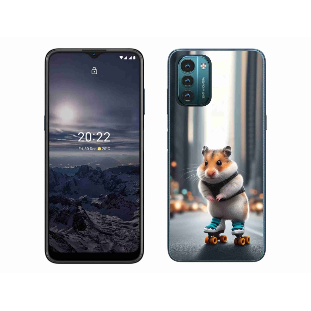Zselés borítás mmCase a Nokia G11/G21 készülékhez - hörcsög korcsolyán