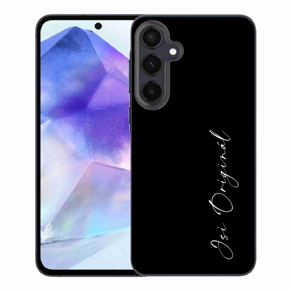 Gél borító mmCase Samsung Galaxy A55 5G - te vagy az eredeti fekete háttér