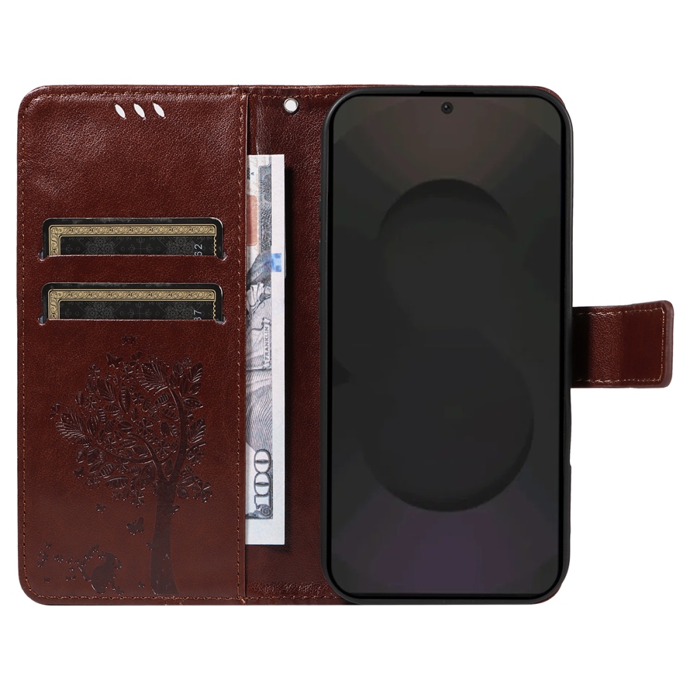 Fák könyve tok Samsung Galaxy S25 FE - barna