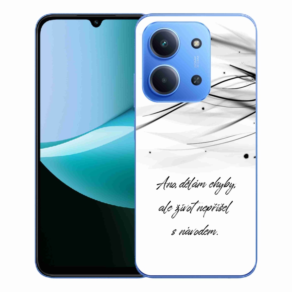 Gél borítás mmCase a Xiaomi Redmi 15C 4G/5G (173mm) - idézem fehér háttérrel