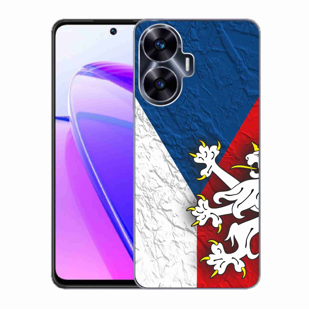 Zselés borító mmCase a Realme C55 készülékhez - cseh zászló 1