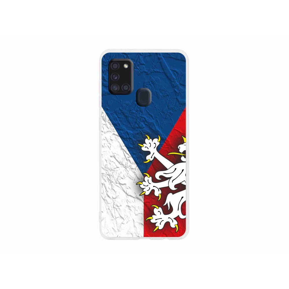 Gél borítás mmCase Samsung Galaxy A21s - cseh zászló 1