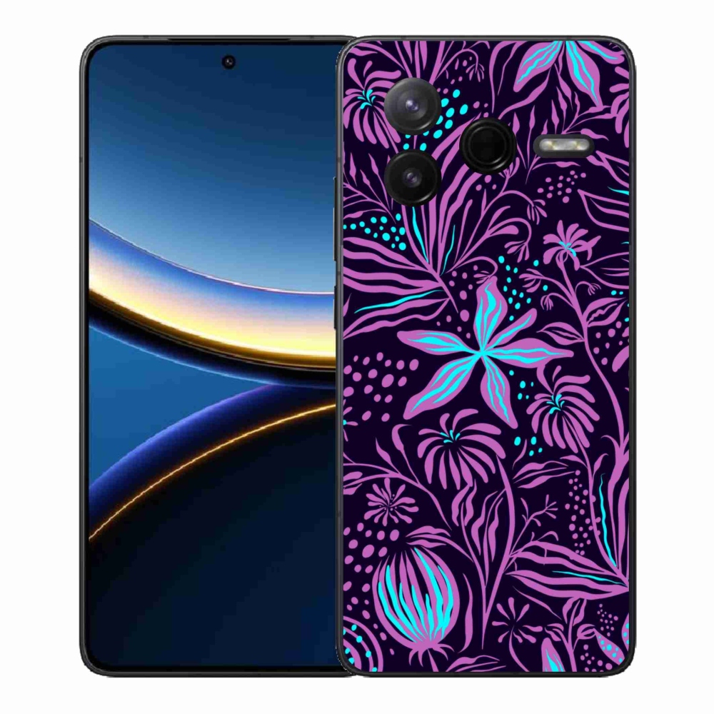 Gél borítás mmCase a Xiaomi Poco F7 Pro számára - virágok 2