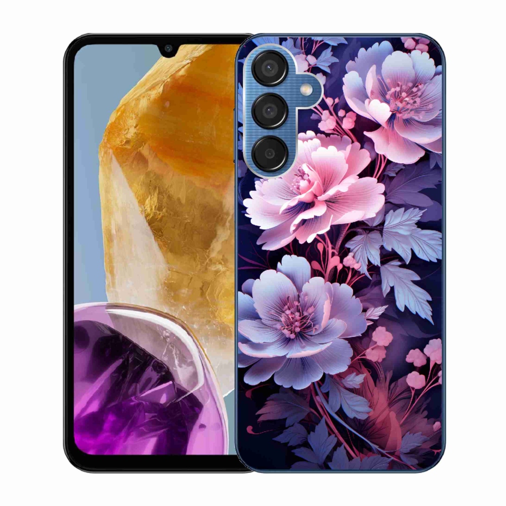 Gél borító mmCase Samsung Galaxy M15 5G - virágok 11