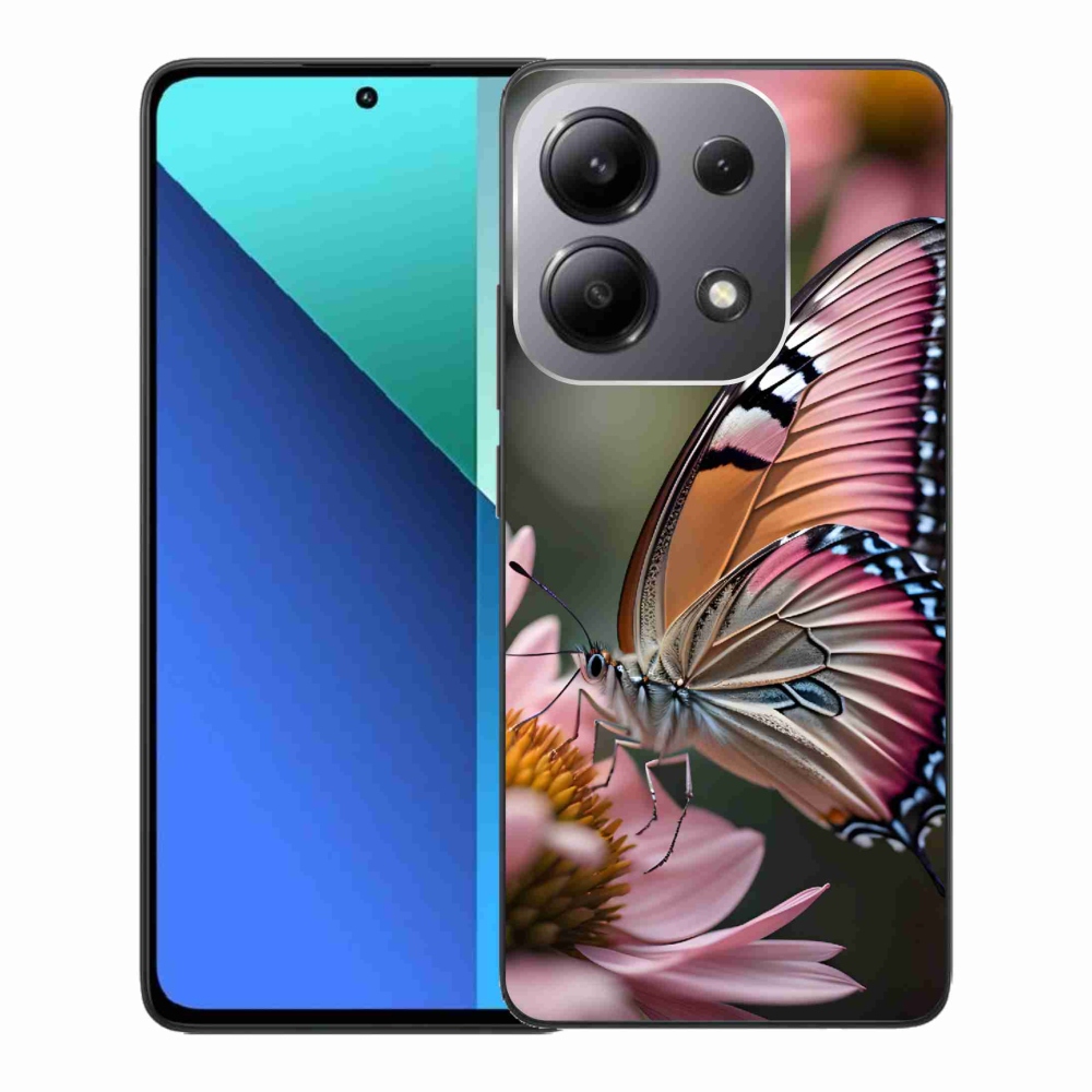 Gél borítás mmCase a Xiaomi Redmi Note 13-hoz - színes pillangó