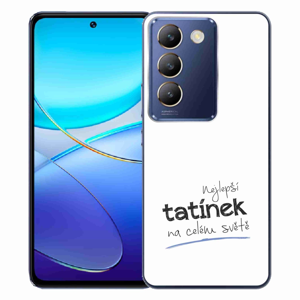 Gél borító mmCase a Vivo V40 SE 4G/5G - legjobb apuci 4 fehér háttérrel