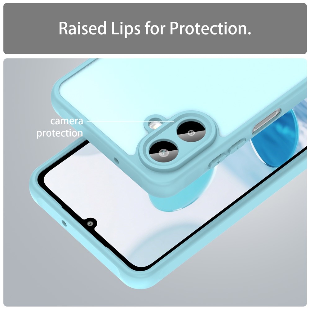 Zselés tok kemény hátlappal Samsung Galaxy A07 4G - világoszöld