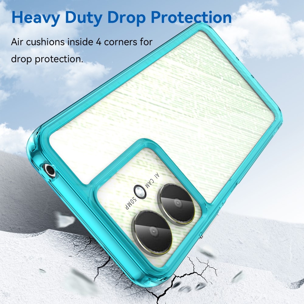 Gél tok rögzített hátlappal a Xiaomi Redmi 13C 5G-re - világoskék színben