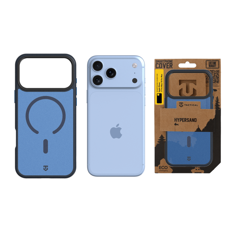 Tactical MagForce Hypersand tok az Apple iPhone 18 Pro Max/17 Pro Max készülékhez, mélykék színben