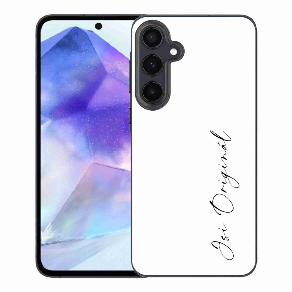 Gél borító mmCase Samsung Galaxy A55 5G - Ön az eredeti fehér háttérrel