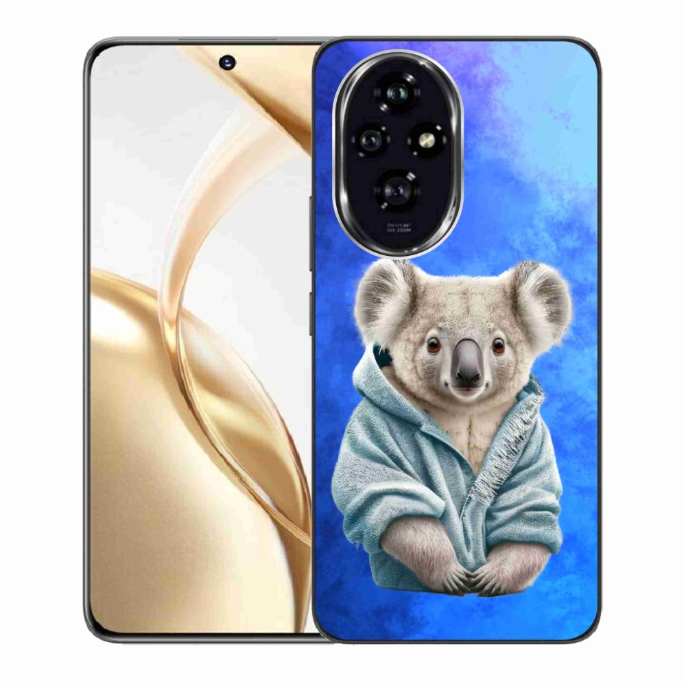 Zselés borító mmCase a Honor 200 5G készülékhez - koala pulóverben
