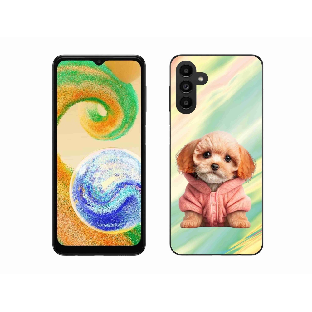 Zselés borítás mmCase Samsung Galaxy A04s (164.7x76.7x9.1mm) - pulóveres kiskutya