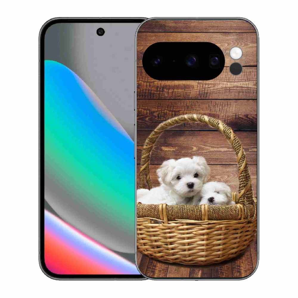 Gél borítás mmCase a Google Pixel 10 Pro számára - kölyökkutyák