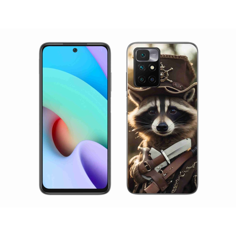 Gél borítás mmCase a Xiaomi Redmi 10/Redmi 10 (2022) - mosómedve egyenruhában