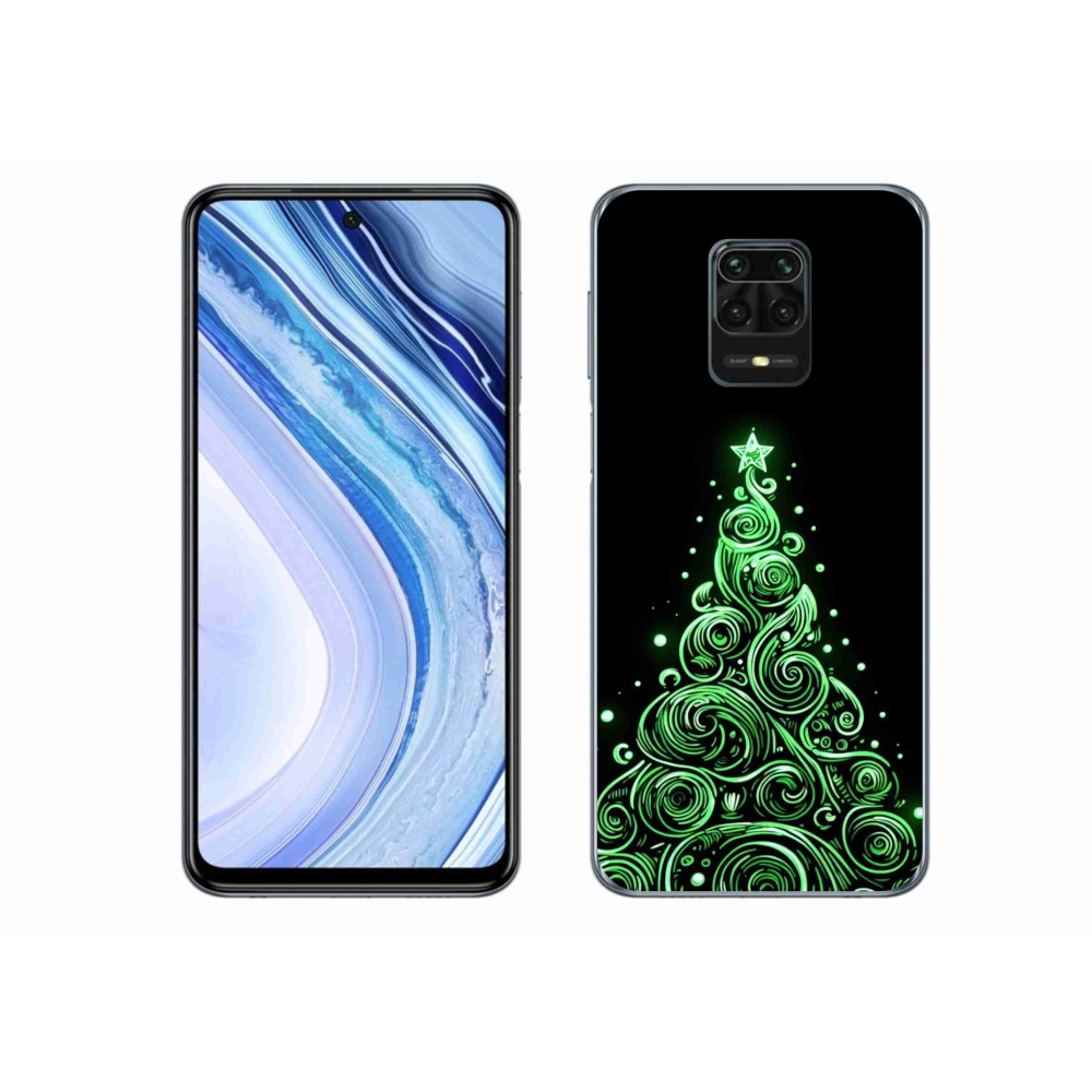 Gél borítás mmCase a Xiaomi Redmi Note 9 Pro számára - neon karácsonyfa 3