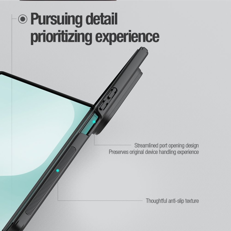 Nillkin Super Frosted FOLD hátlap a Samsung Galaxy Z Fold 7-hez Fekete