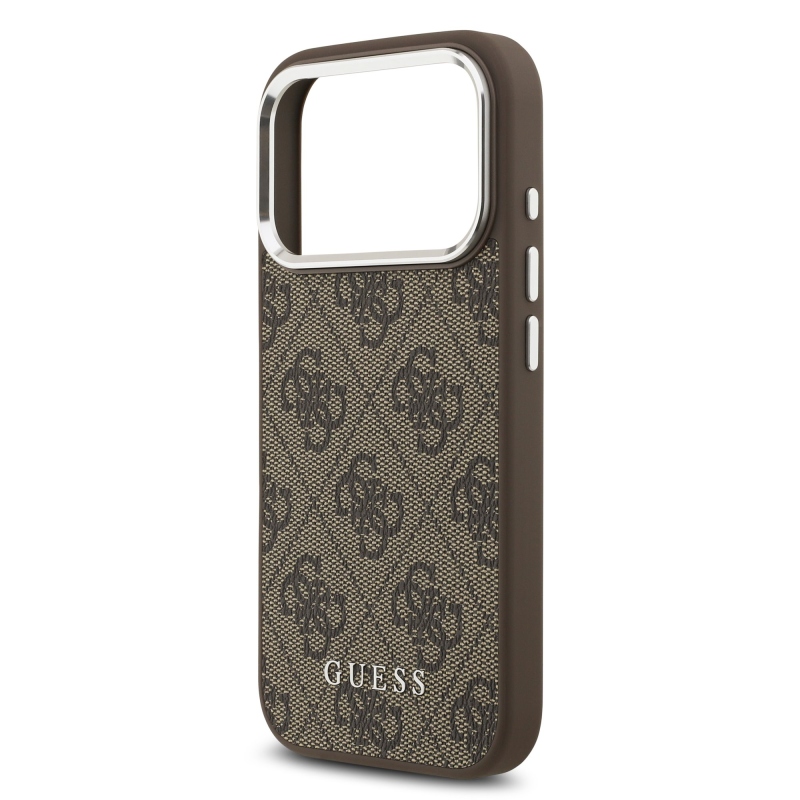 Guess 4G MagSafe hátlap iPhone 17 Pro barna színű készülékhez
