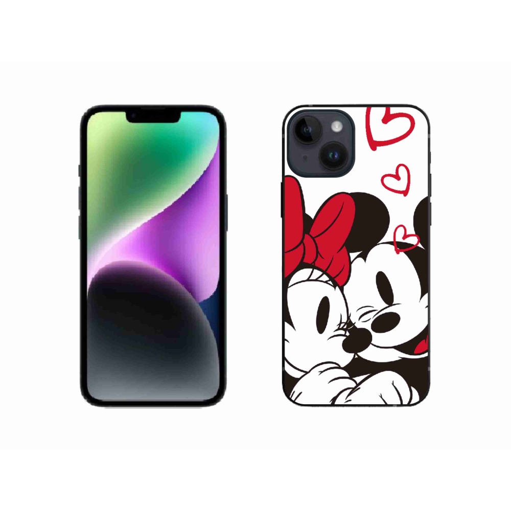 Zselés borítás mmCase iPhone 14 készülékhez - minnie és mickey