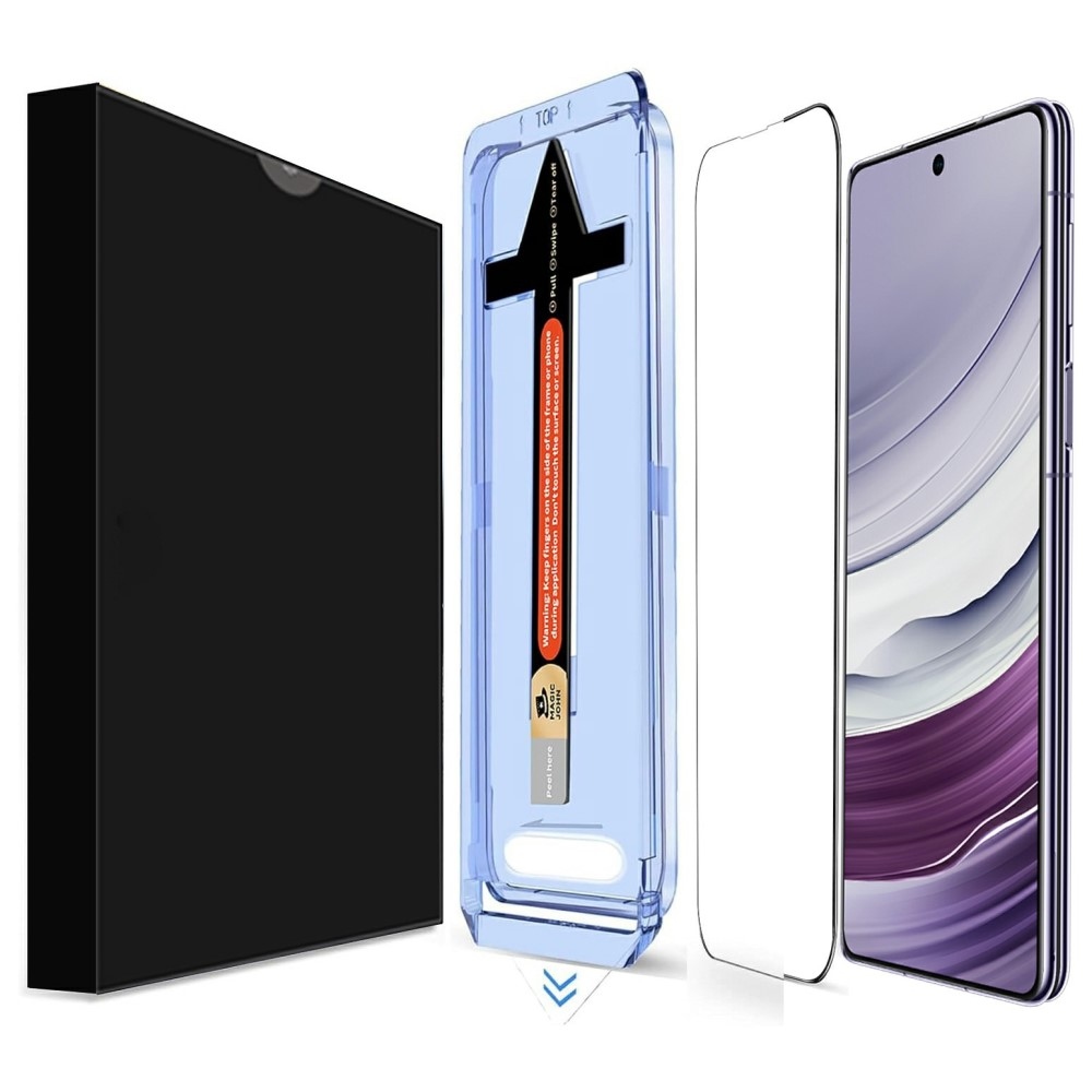 Tiszta 2.5D 9H teljes képernyő edzett üveg Samsung Galaxy S25+ alkalmazással keretbe foglalva