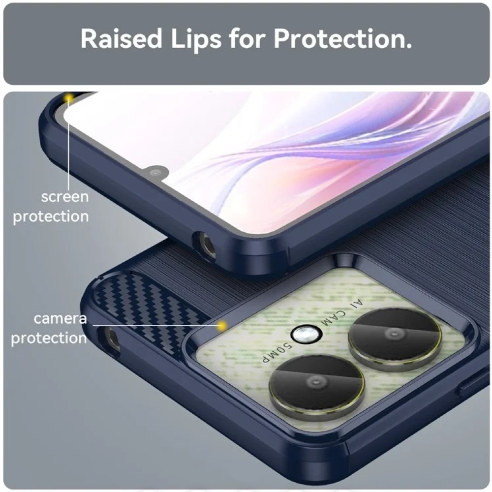 Szénálló zselés tok Xiaomi Poco C65/Redmi 13C 4G/5G - kék