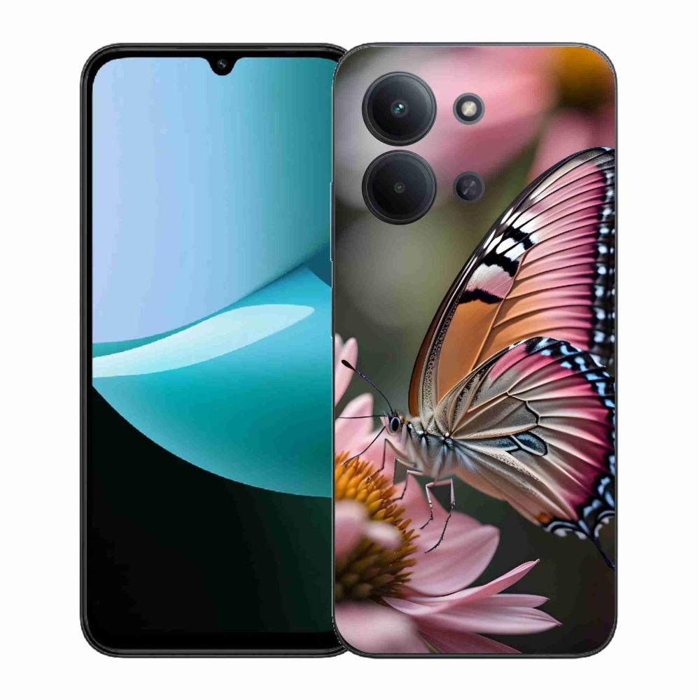 Gél borítás mmCase a Xiaomi Redmi 15C 4G (171mm)/Poco C85 4G (171mm) - színes pillangóhoz