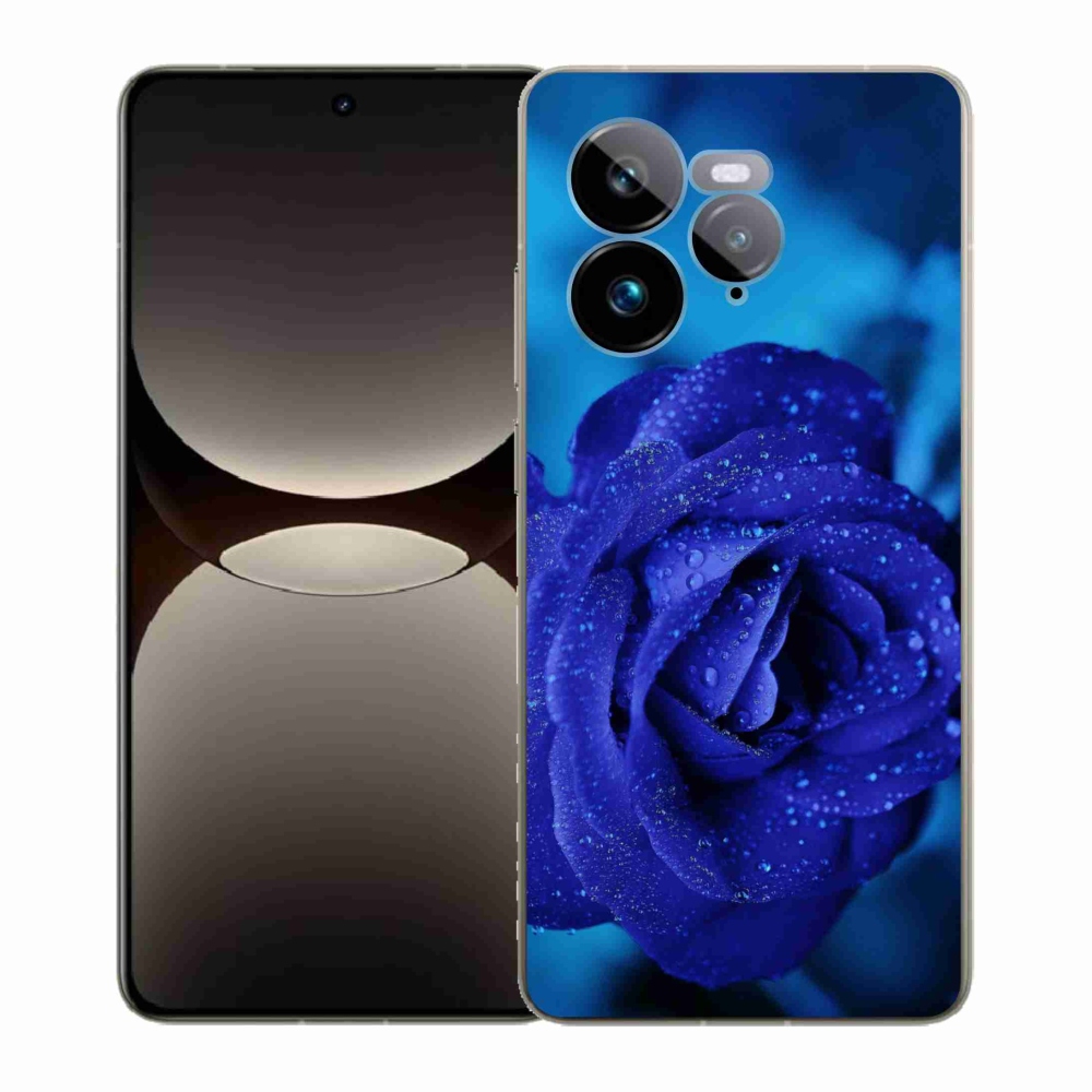 Gél borítás mmCase a Realme GT 7 Pro 5G-re - kék rózsa