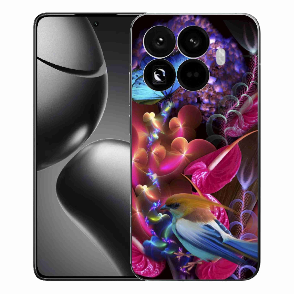 Gél borító mmCase a Xiaomi 15T Pro számára - színes virágok