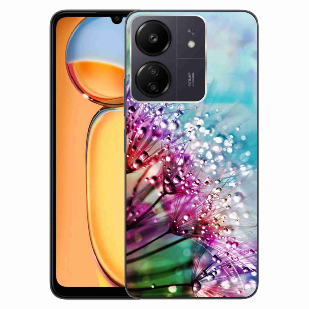 Gél borító mmCase a Xiaomi Poco C65/Redmi 13C - színes virágokhoz