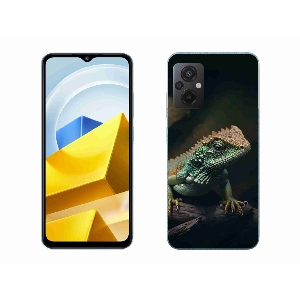 Gél borítás mmCase a Xiaomi Poco M5 4G készülékhez - gyík