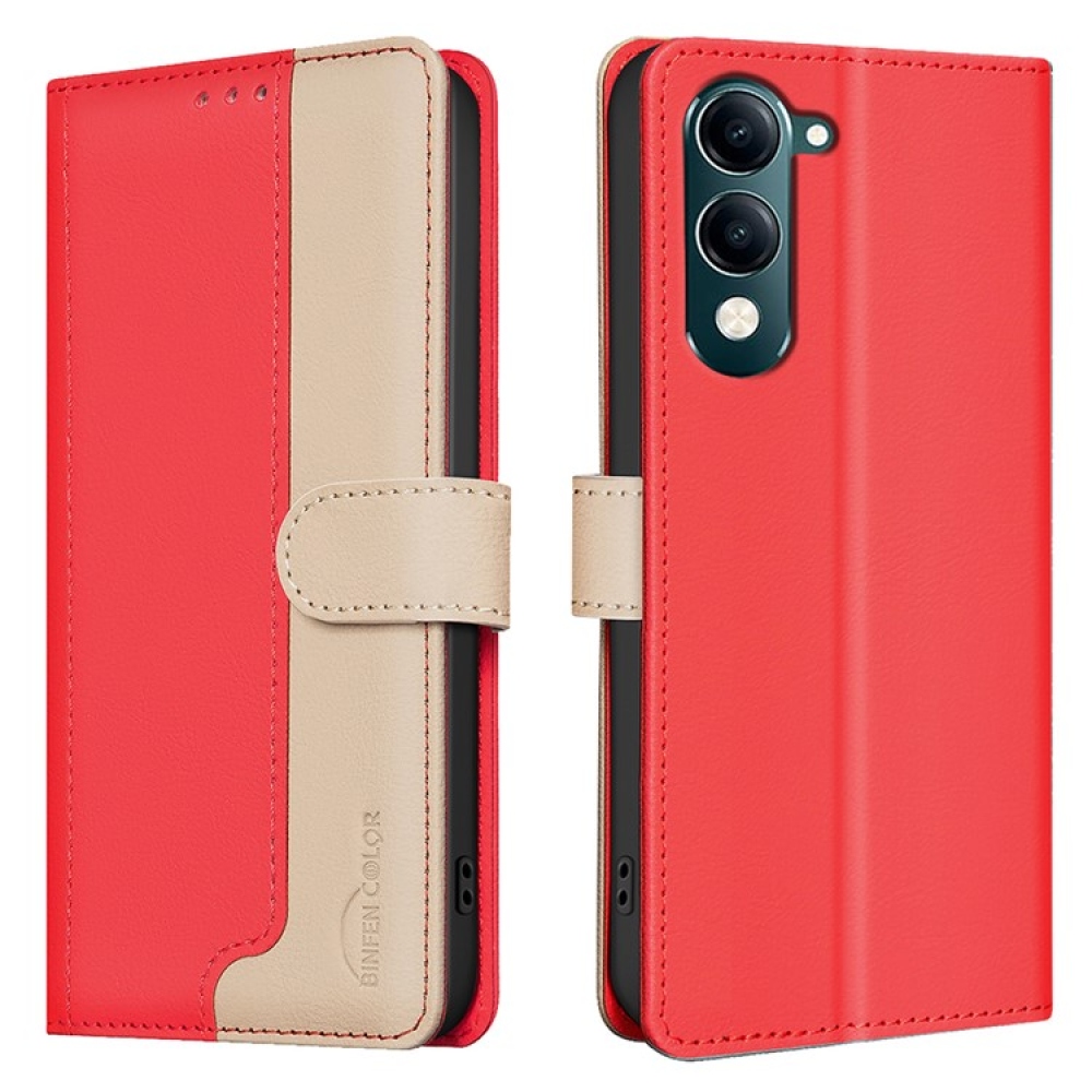 BNF DUO könyvtáska Vivo Y29s 5G-hez - piros