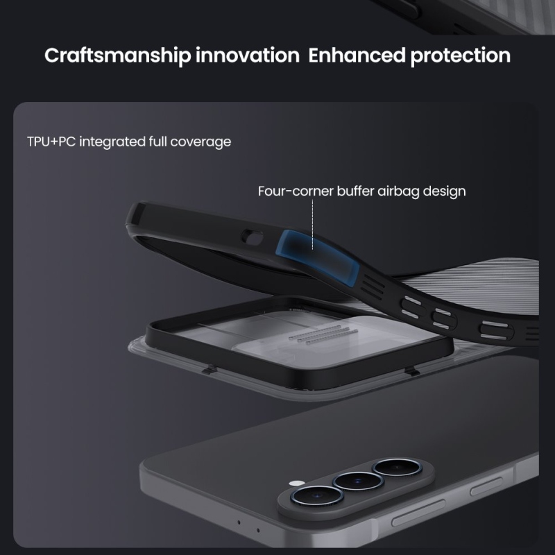 Nillkin CamShield PRO hátlap Samsung Galaxy A37 átlátszó fekete