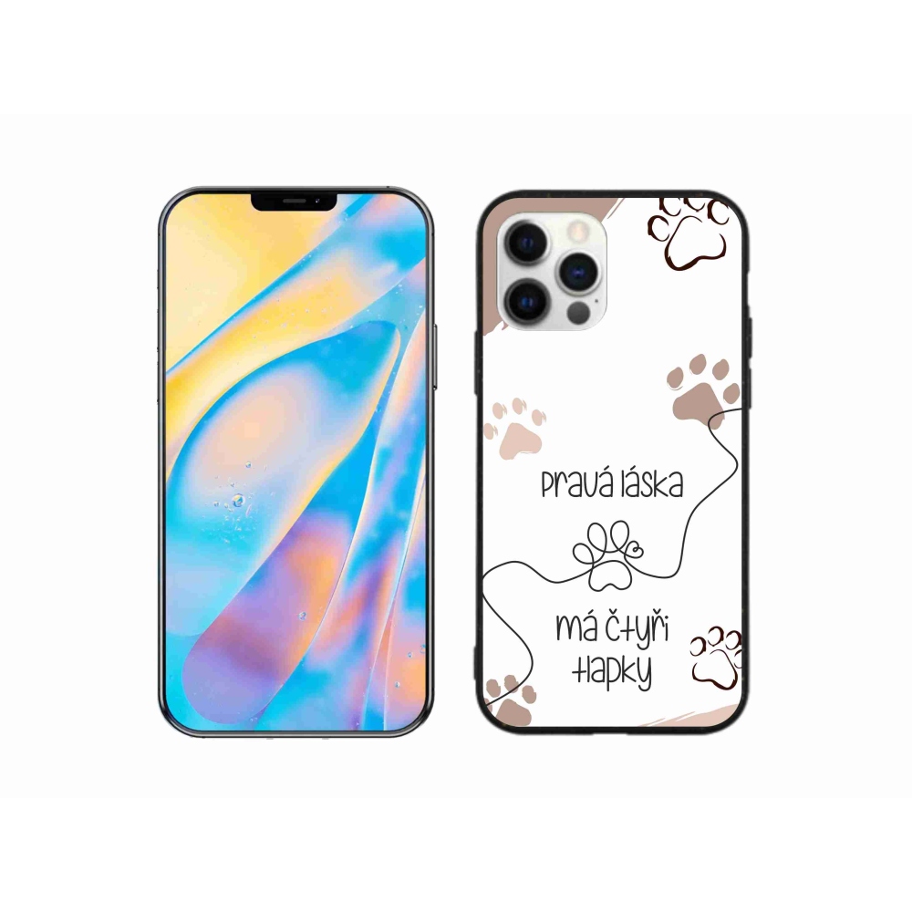 Gél borítás mmCase iPhone 12 Pro készülékhez - kutyamotívum 1 fehér háttér