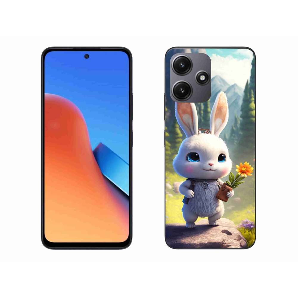 Gél borítás mmCase a Xiaomi Redmi 12 5G számára - aranyos nyuszi