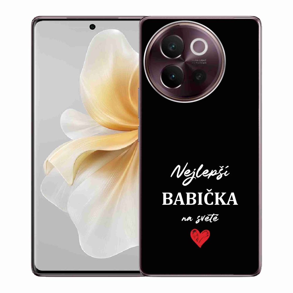 Gél borítás mmCase a Vivo V40 Lite 5G-n - Legjobb nagyi 1 fekete háttérrel