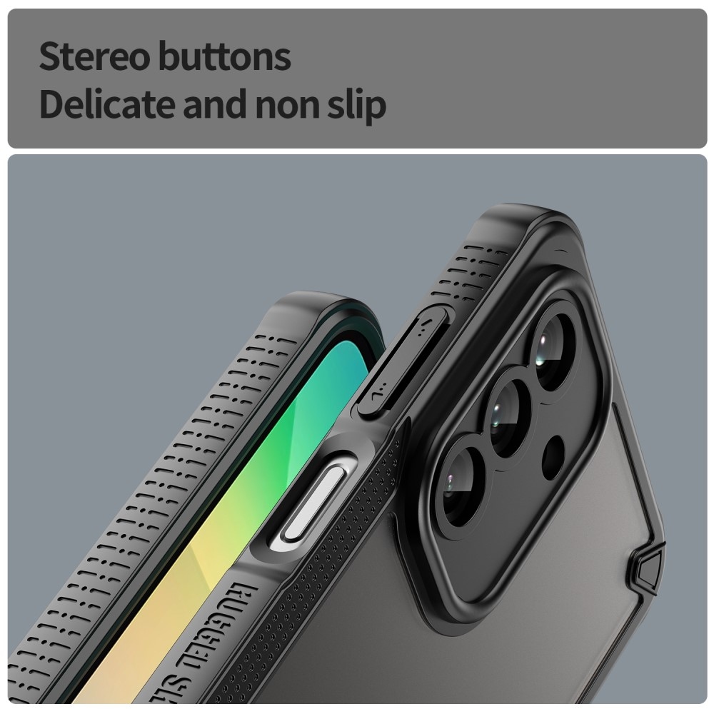 Fagyasztott tartós borítás Samsung Galaxy A26 5G készülékhez - fekete