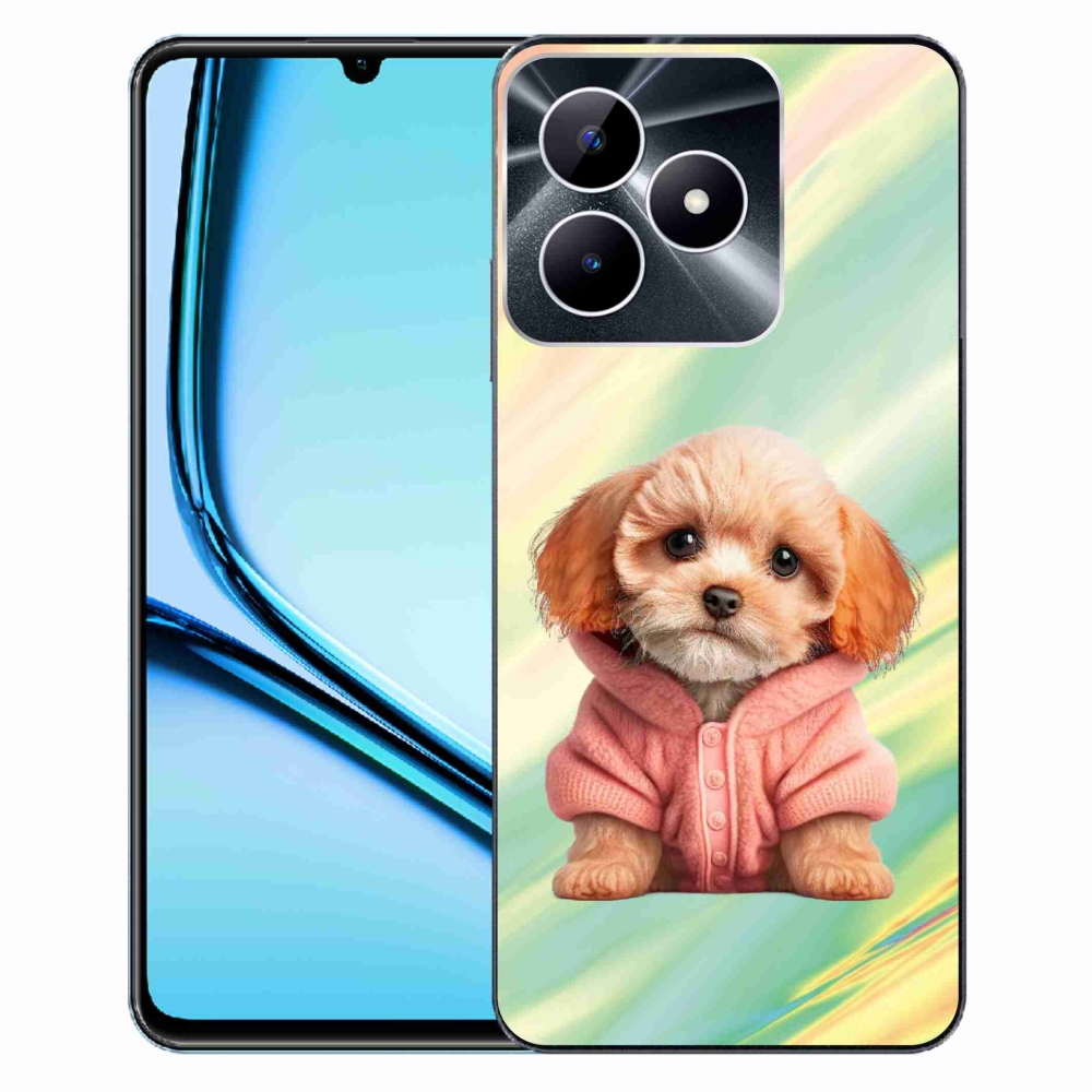 Zselés borítás mmCase a Realme Note 50 készülékhez - pulóveres kiskutya