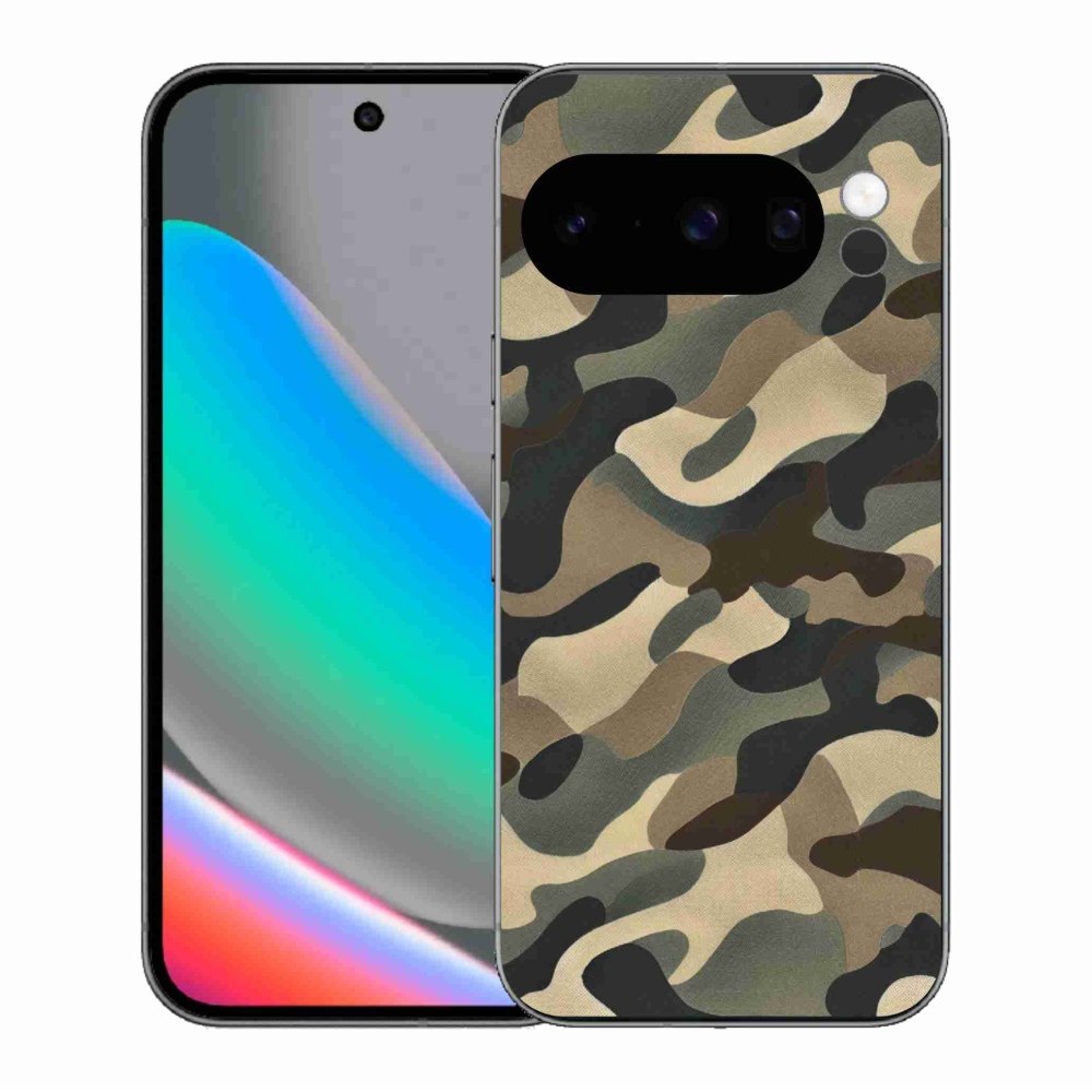 Zselés borítás mmCase a Google Pixel 10 Pro számára - terepszínű minta 11