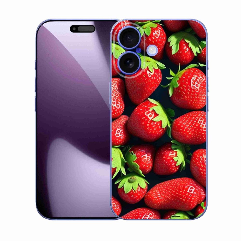 Zselés borítás mmCase iPhone 17 készülékhez - eper