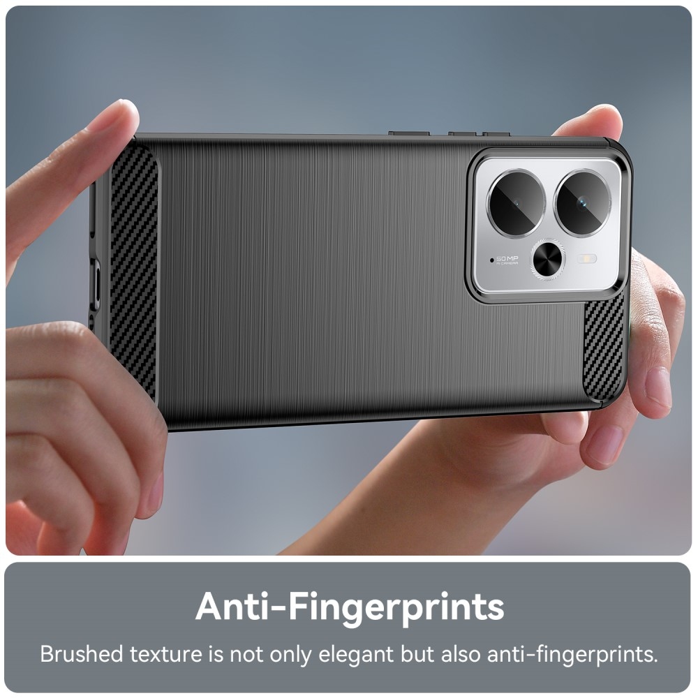 Szénálló zselés tok a Realme 14 5G/14T 5G készülékhez - fekete