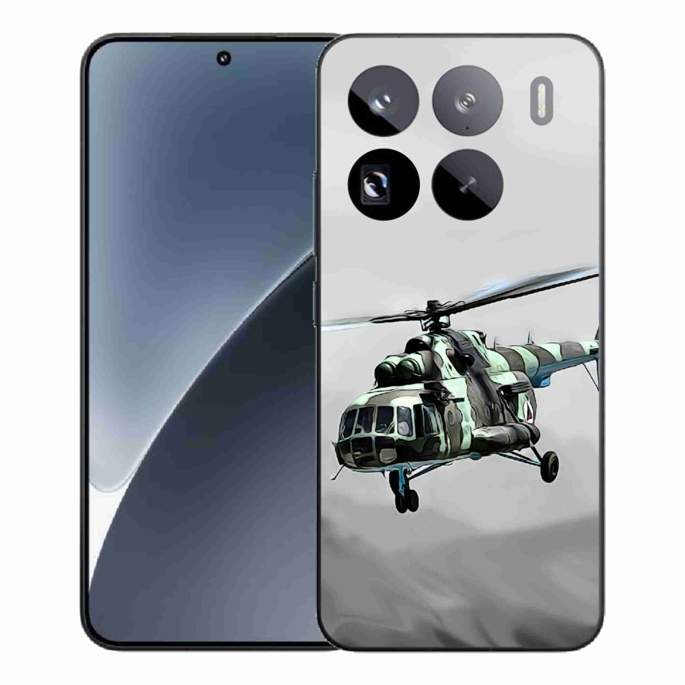 Gél borítás mmCase a Xiaomi 15 Pro számára - katonai helikopter